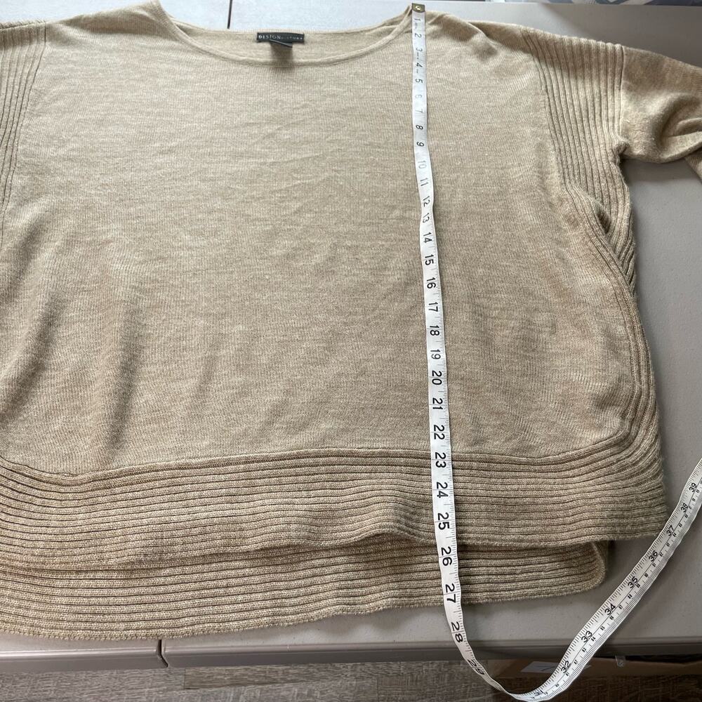 Design History Sweatshirt Long Sleeve Knitted Pullover Brown Plus 1X Lagenlook - Picture 9 of 10